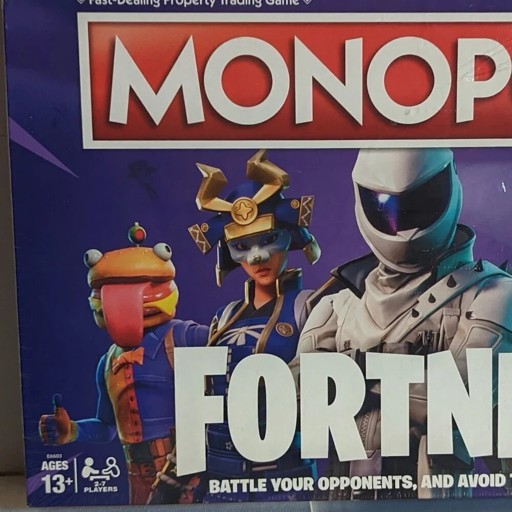 NWT Monopoly Fortnite 2019 Purple Edition Summer Board Game Dad's Day Gamer NIB
